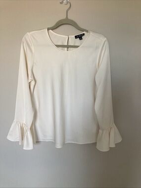 J. Crew Winter Garden Top Bell Sleeve Size Medium Work Wear